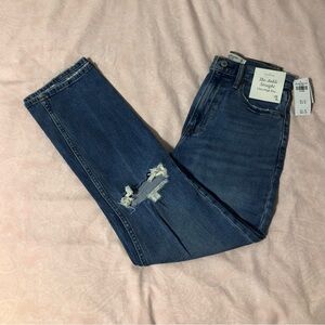 Abercrombie ankle straight ultra high rise jean